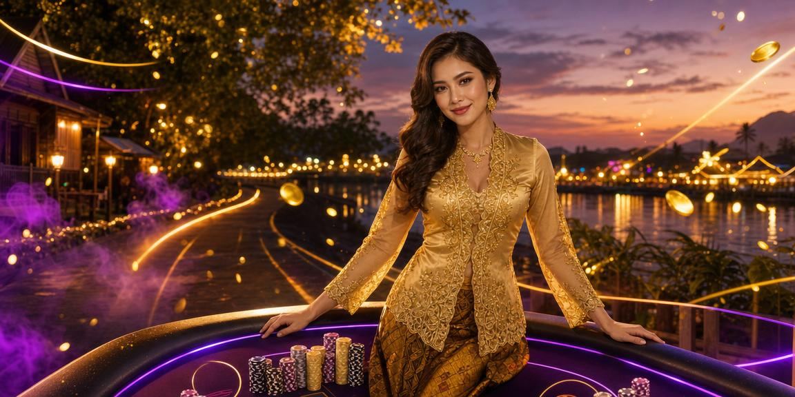 Pengguna Malaysia menikmati pengalaman pertaruhan dengan pakaian kebaya tradisional