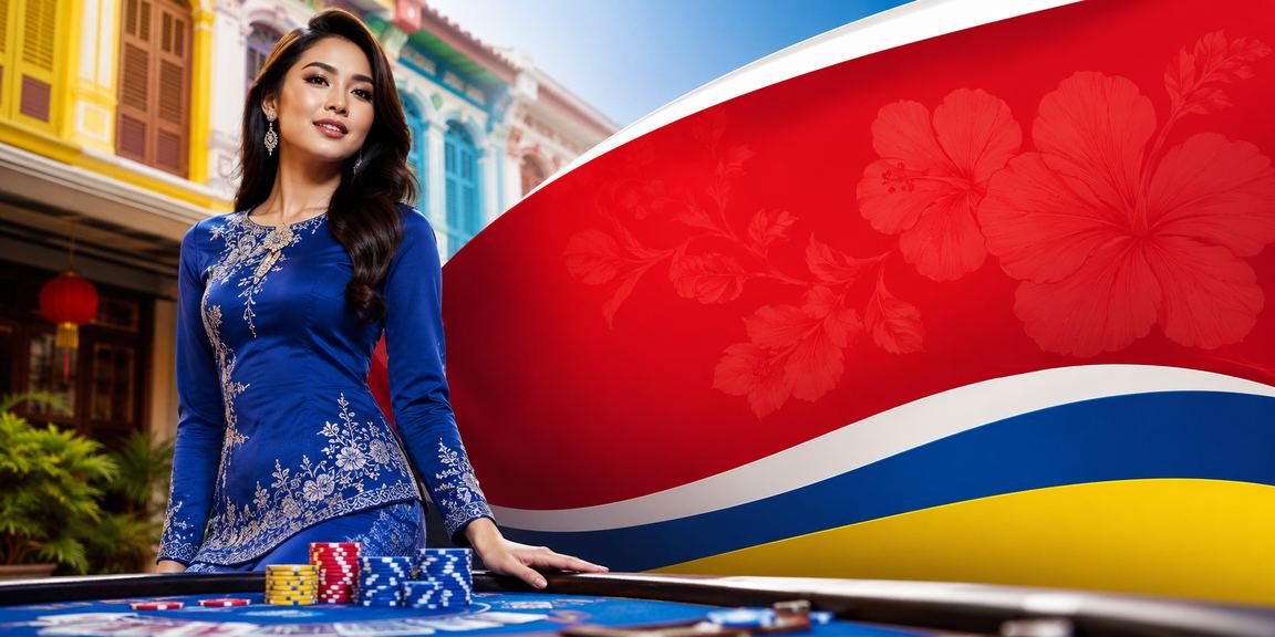 Hiburan kasino di Pulau Pinang dengan pakaian baju kurung tradisional Melayu